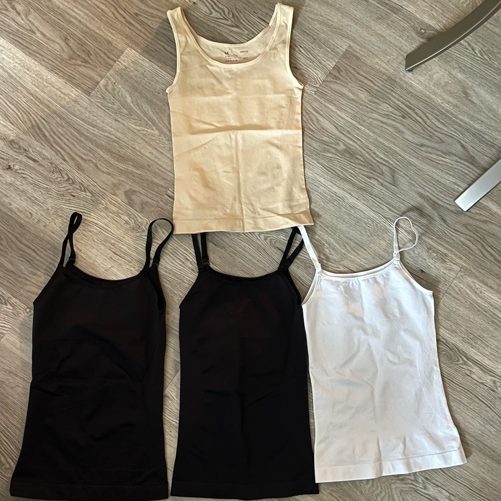 ❗️SALE❗️Lot of 4 Shapermint compression shape wear tank tops camis camisoles